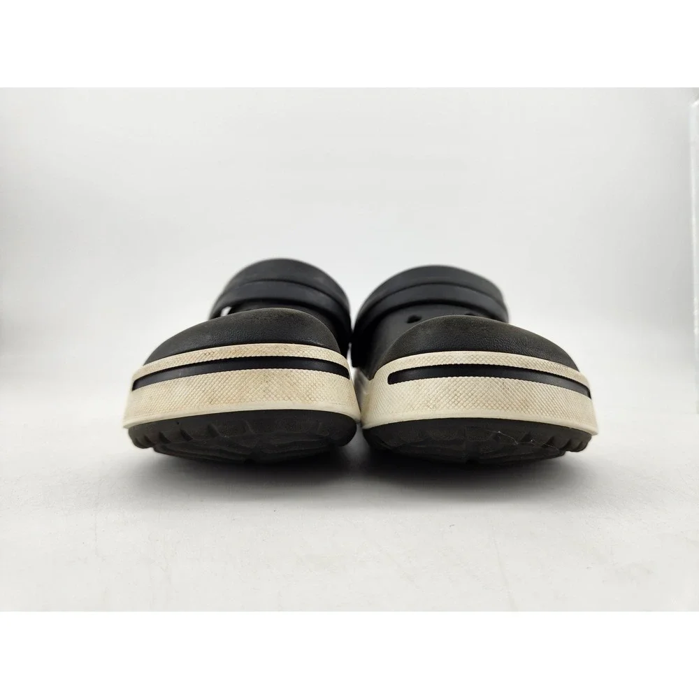 Crocs Crocband II Clogs Kids‎ Size C10/11 Black White Slip On Sandals 11990
